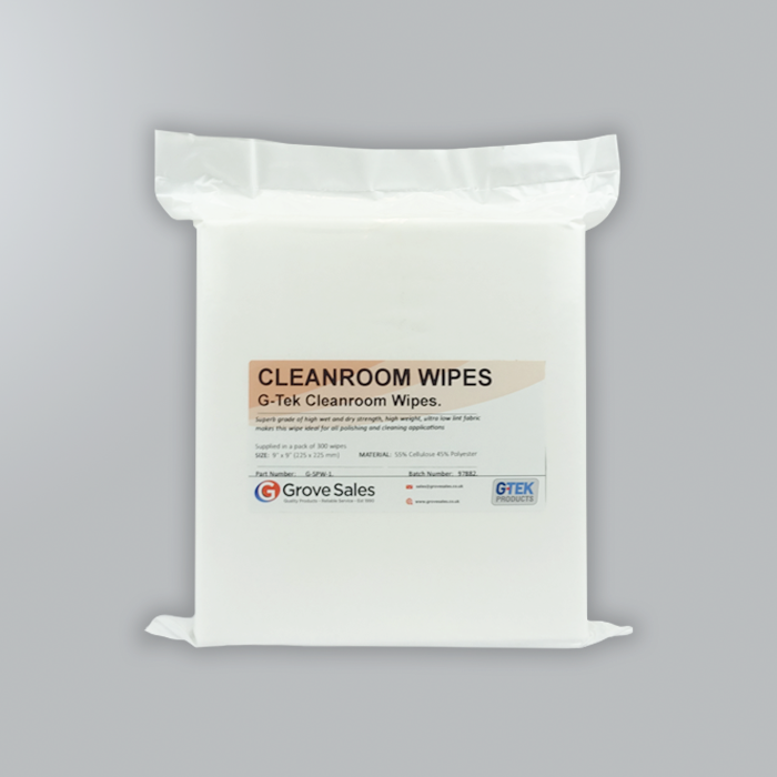 G-TEK CLEANROOM WIPES - 225 x 225mm - 300 Wipes G-TEK CLEANROOM WIPES - 225 x 225mm - 300 Wipes